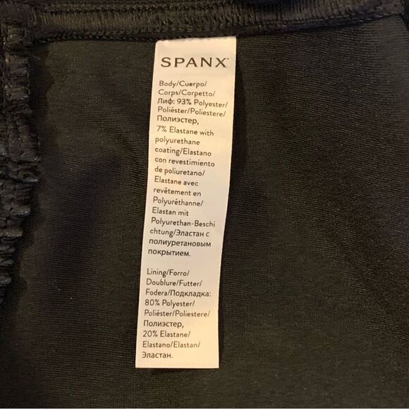 Spanx Vegan Leather Joggers Pull Up Front Pockets Sz XL NWT Gorgeous - Picture 7 of 8